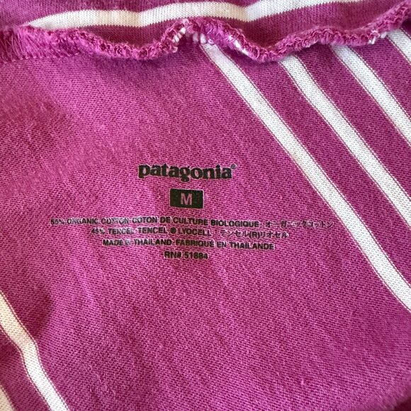 Women's M Patagonia Kamala Convertible Dress/Skirt Purple & White Chevron - Picture 9 of 11